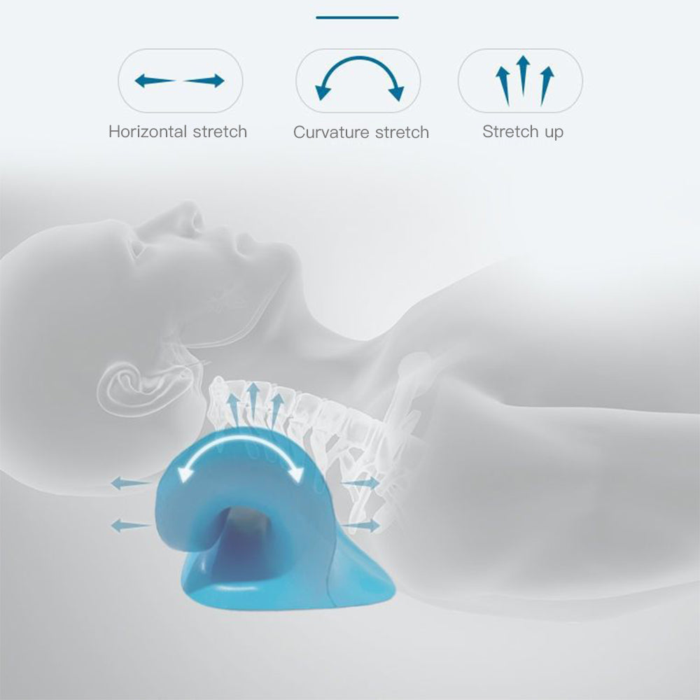 Cervical Neck Stretcher & Traction Pillow | Spine Alignment & Pain Relief