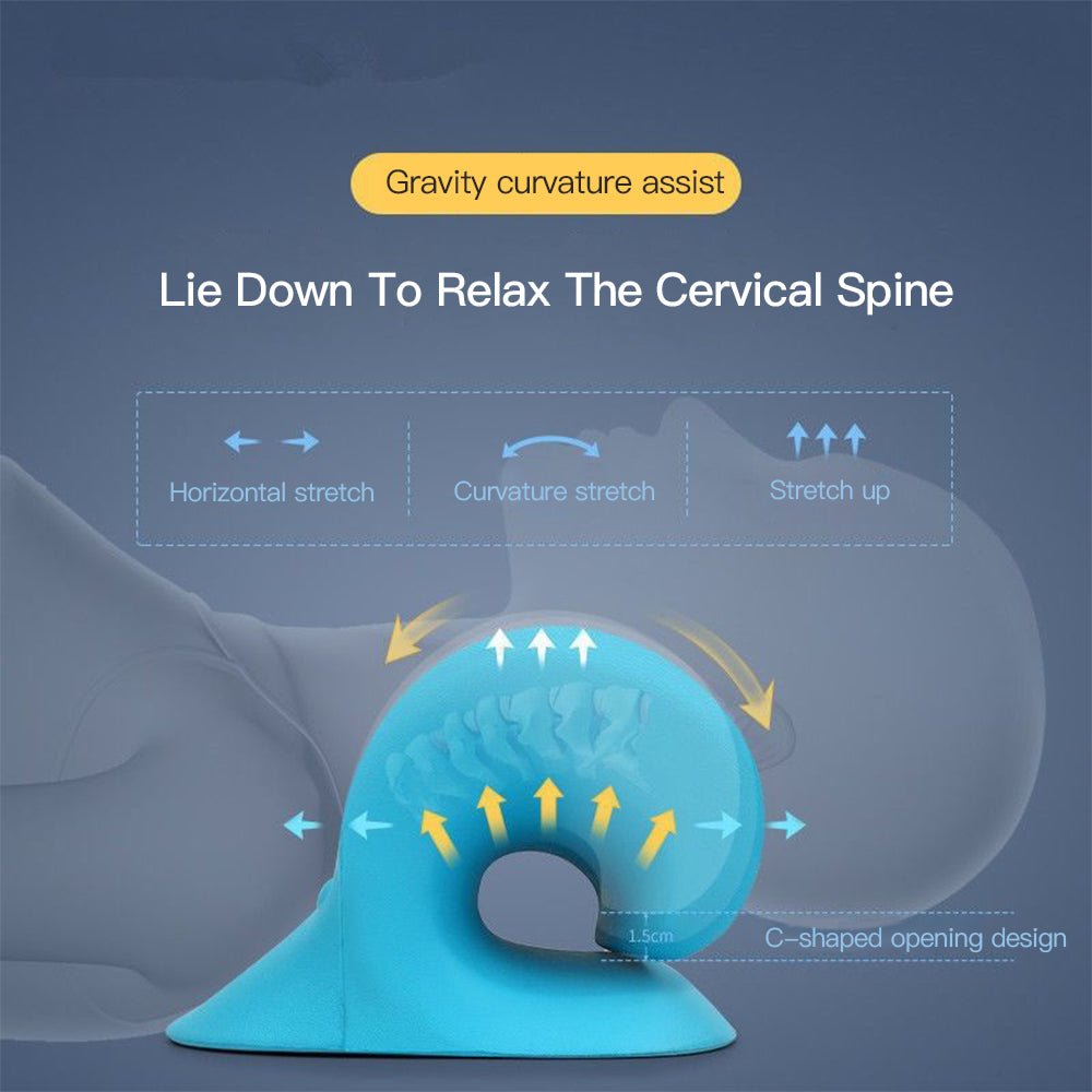 Cervical Neck Stretcher & Traction Pillow | Spine Alignment & Pain Relief
