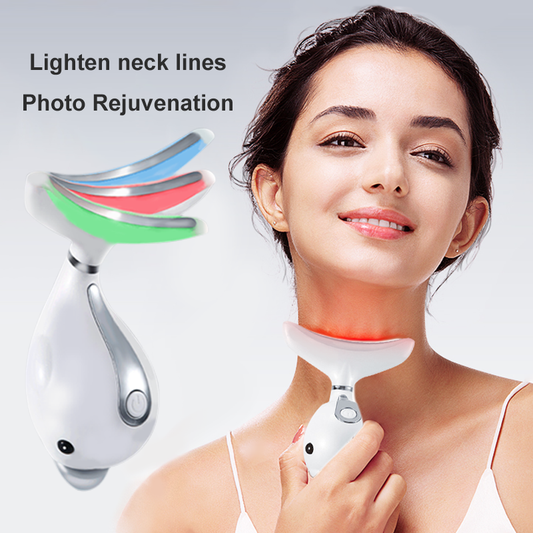LED Neck Massager & Face Lifting Device – Anti-Wrinkle Therapy