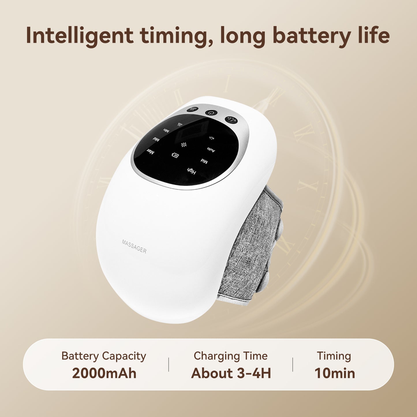 Wireless Knee Massager – Infrared Heat, Vibration & LED Therapy for Pain Relief