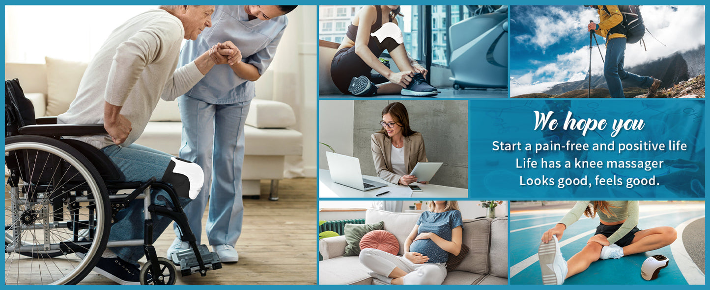 Smart Knee Massager – Infrared & Laser Heat, Vibration Therapy for Joint Pain Relief