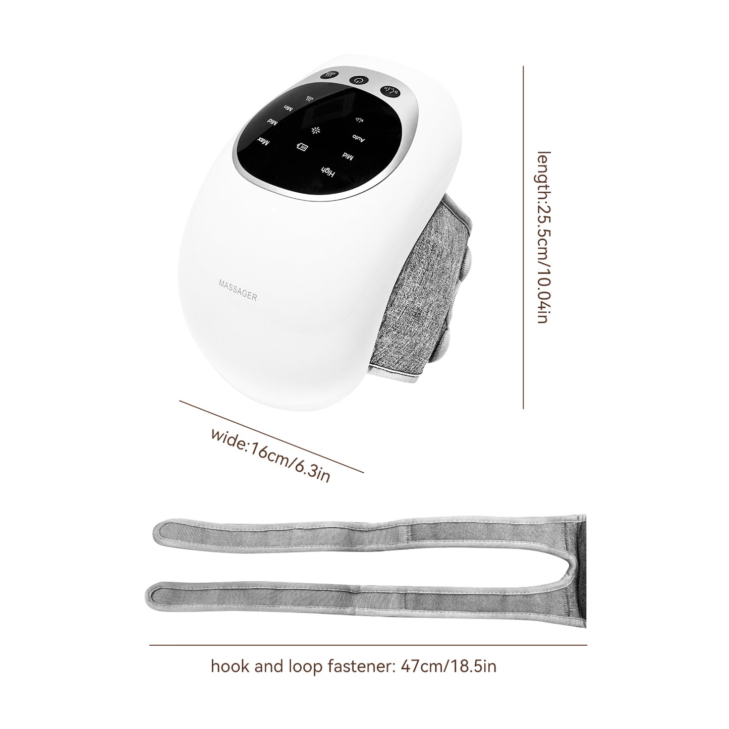 Wireless Knee Massager – Infrared Heat, Vibration & LED Therapy for Pain Relief