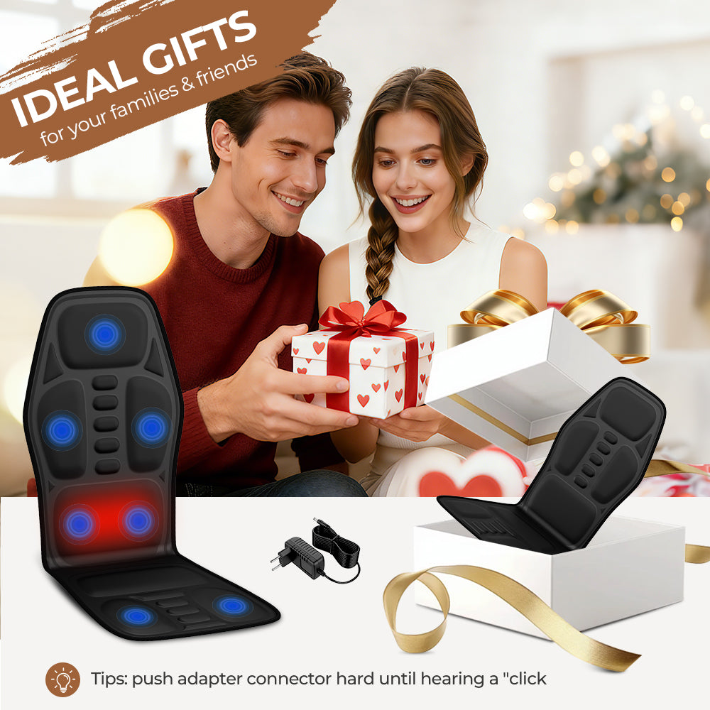 Heated Massage Seat Cushion – 9 Zones, 9 Intensity Levels & Lumbar Support