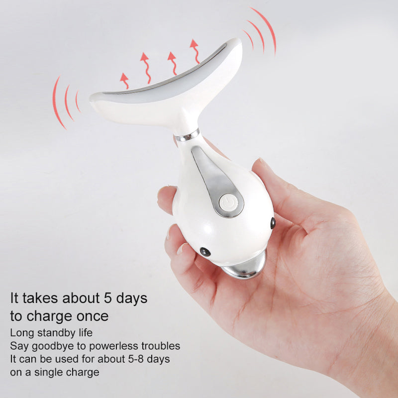 LED Neck Massager & Face Lifting Device – Anti-Wrinkle Therapy