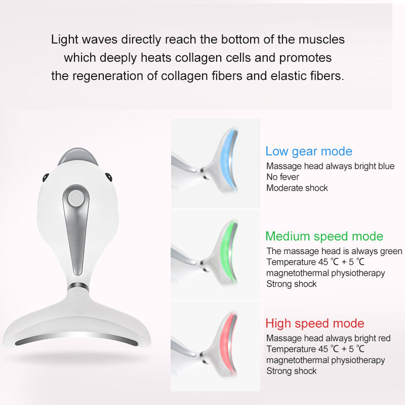 LED Neck Massager & Face Lifting Device – Anti-Wrinkle Therapy