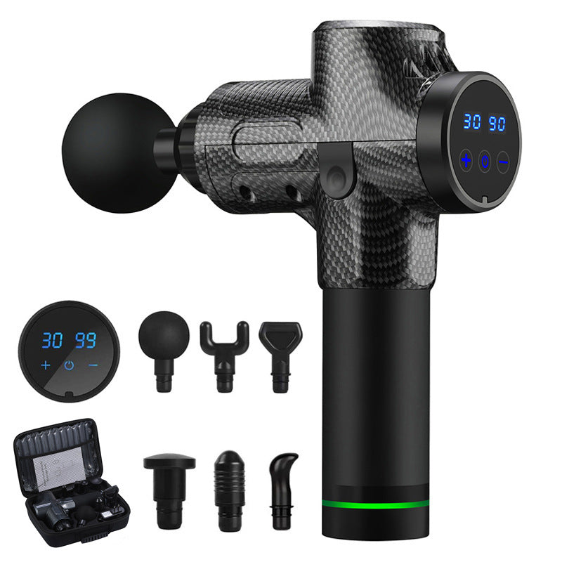 Percussion Massage Gun – 30 Speeds, 99 Intensities, 6 Heads & Carrying Case
