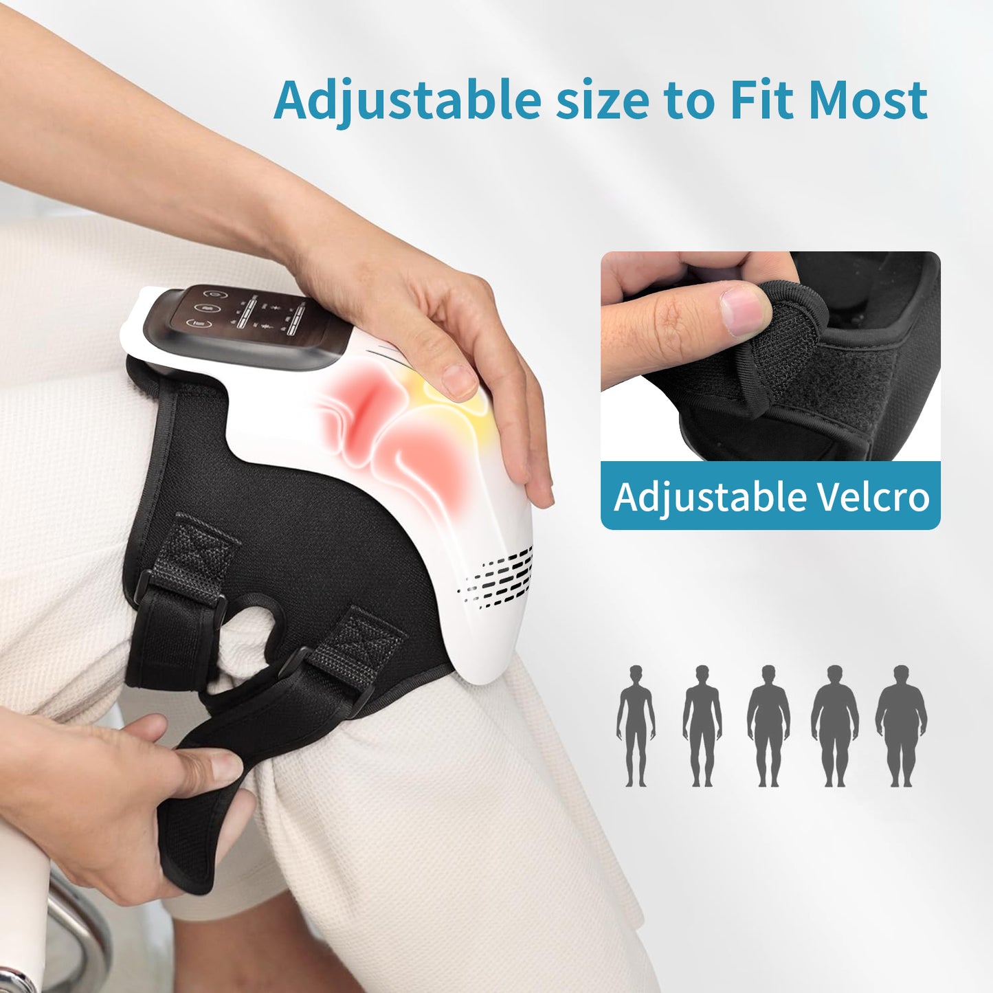 Smart Knee Massager – Infrared & Laser Heat, Vibration Therapy for Joint Pain Relief