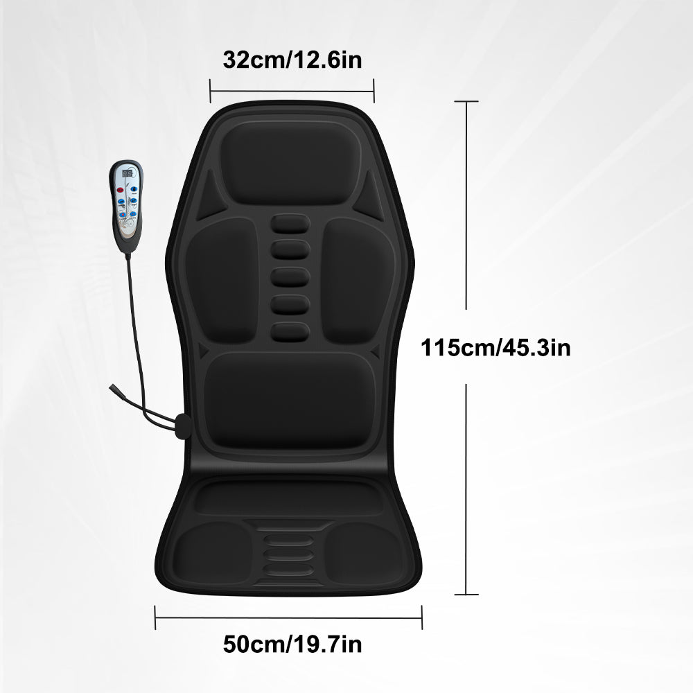 Heated Massage Seat Cushion – 9 Zones, 9 Intensity Levels & Lumbar Support