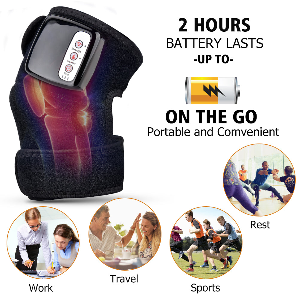 Far Infrared Joint Massager Wrap | Knee, Shoulder & Elbow Heat & Vibration Therapy