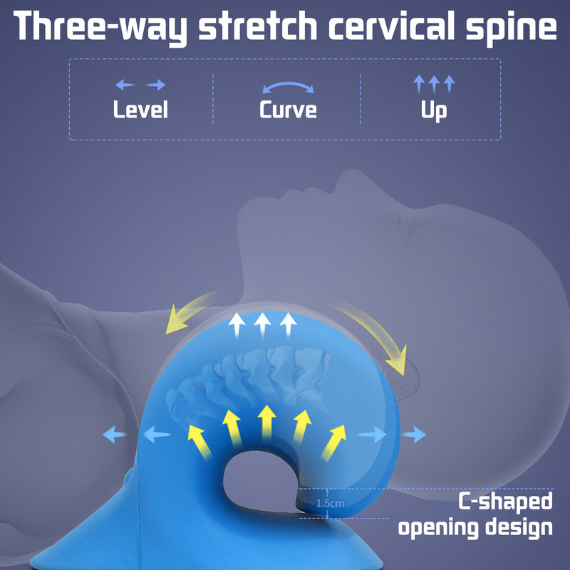 Cervical Neck Stretcher & Traction Pillow | Spine Alignment & Pain Relief