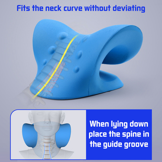 Cervical Neck Stretcher & Traction Pillow | Spine Alignment & Pain Relief