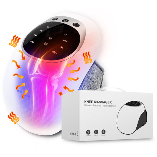 Wireless Knee Massager – Infrared Heat, Vibration & LED Therapy for Pain Relief