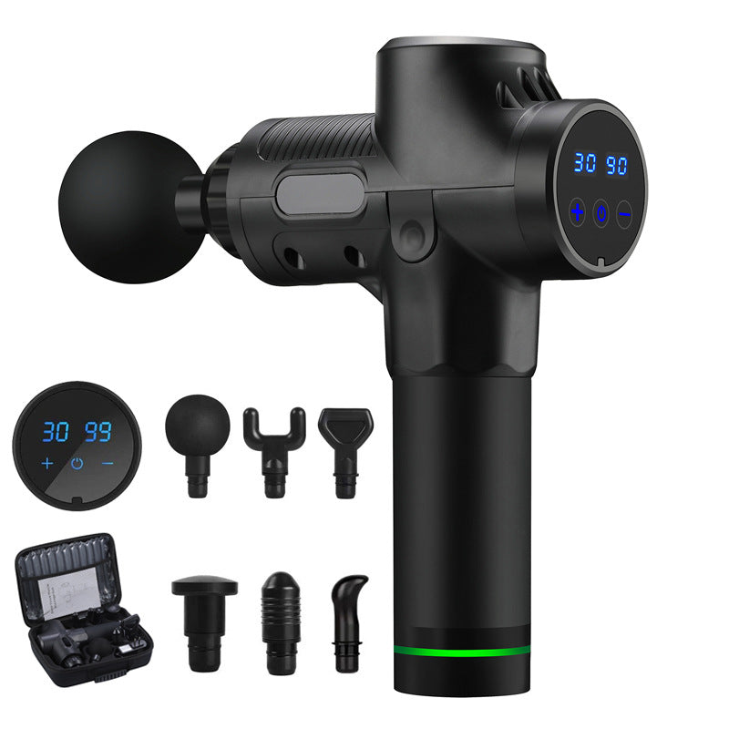 Percussion Massage Gun – 30 Speeds, 99 Intensities, 6 Heads & Carrying Case