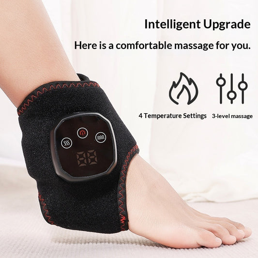Graphene Heat & Vibration Joint Massager Wrap | Ankle, Wrist & Knee Relief