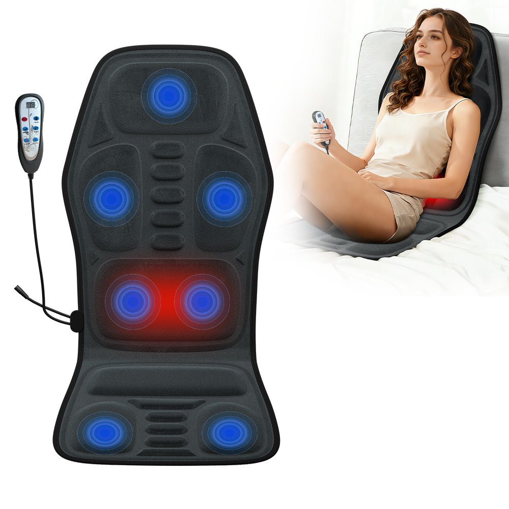 Heated Massage Seat Cushion – 9 Zones, 9 Intensity Levels & Lumbar Support