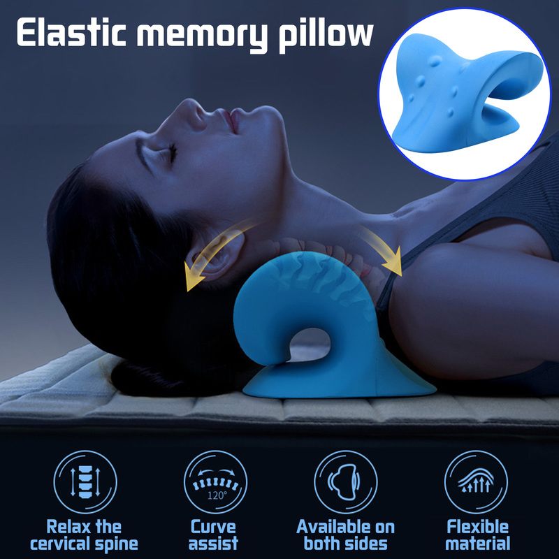Cervical Neck Stretcher & Traction Pillow | Spine Alignment & Pain Relief