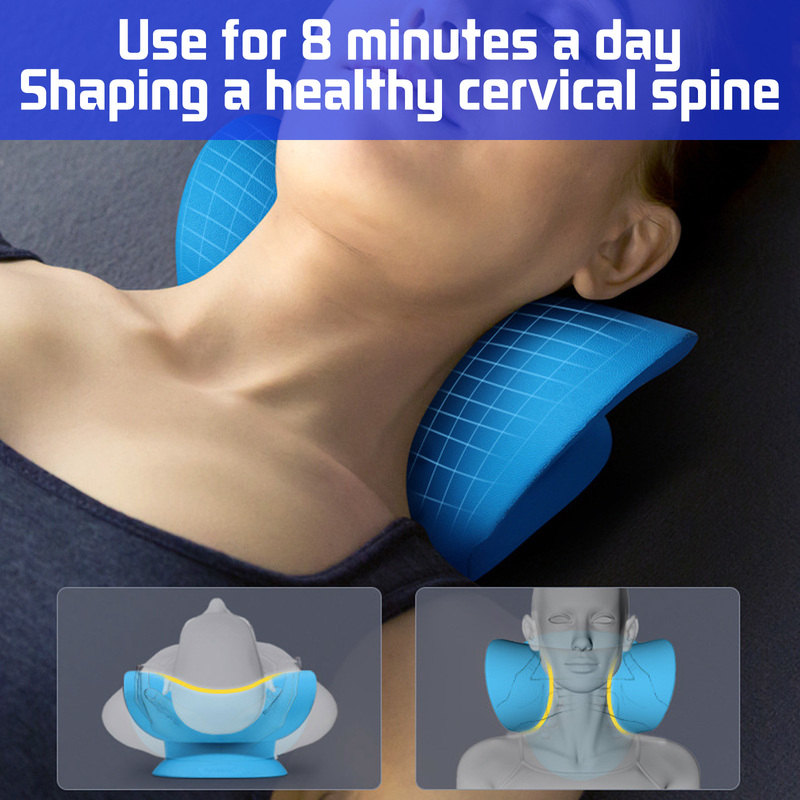 Cervical Neck Stretcher & Traction Pillow | Spine Alignment & Pain Relief